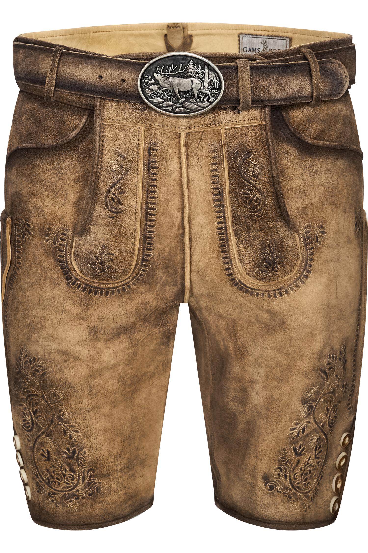 Lederhose Bertl von Gamsbock in Sand