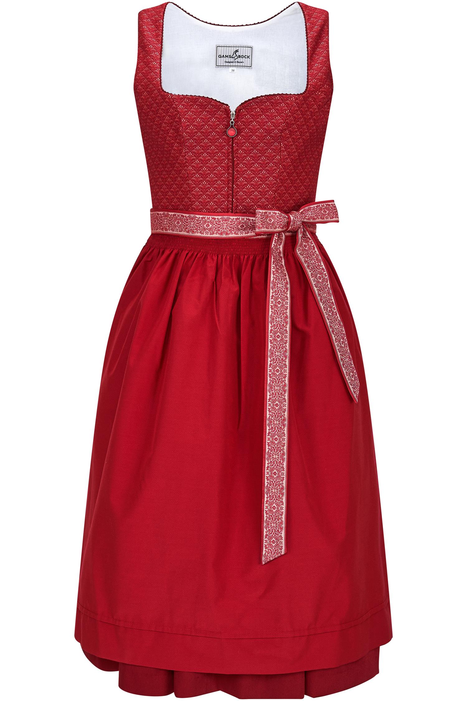 Dirndl Zenzi von Gamsbock in Rot