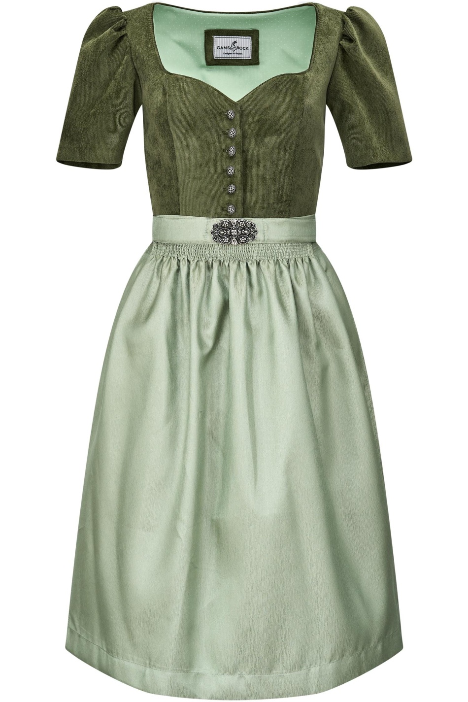Dirndl Eva in Salbeigrün von Gamsbock