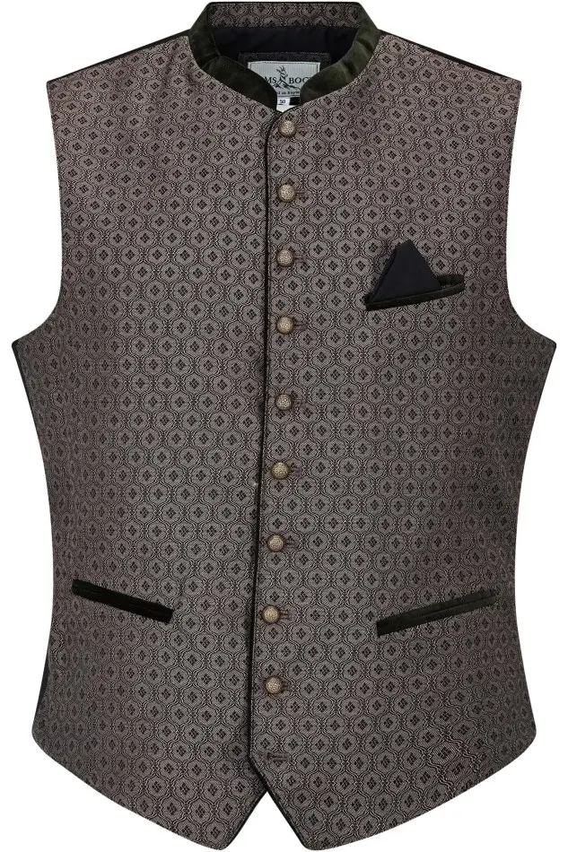 Trachtenweste Corelli von Gamsbock in Braun