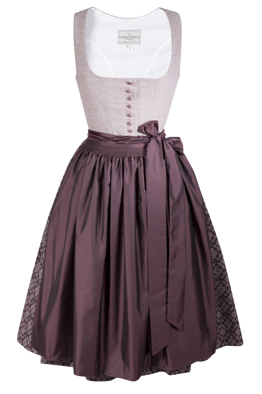 Dirndl Pillersee von Gamsbock in Rosa/Beere