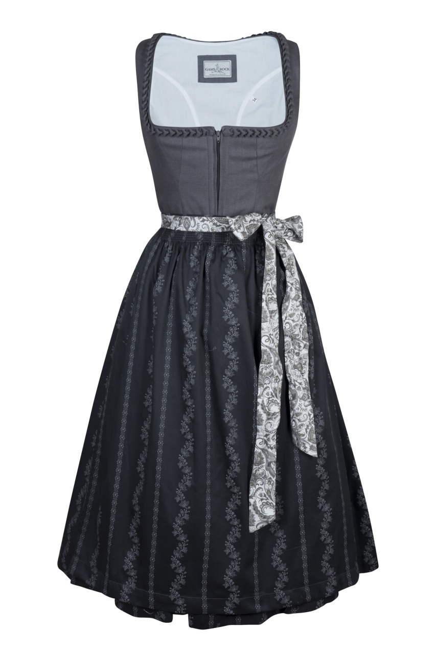 Dirndl Karina von Gamsbock in Anthrazit