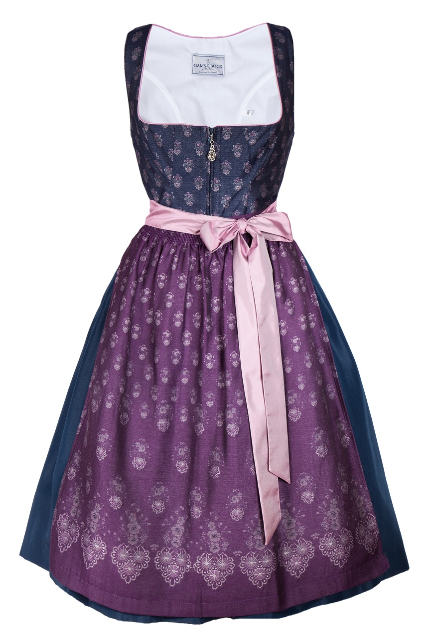 Dirndl von Gamsbock in Lila