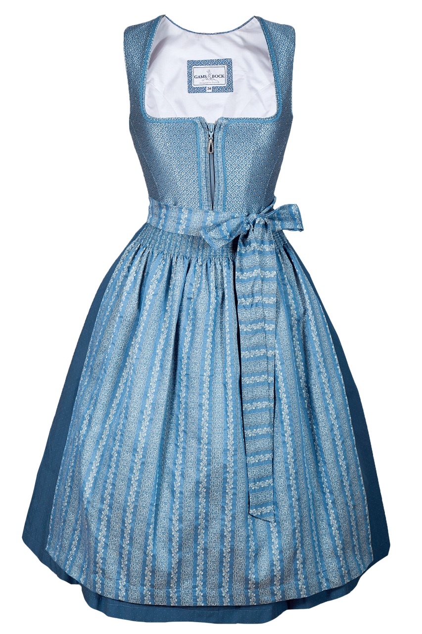 Dirndl von Gamsbock in Himmelblau