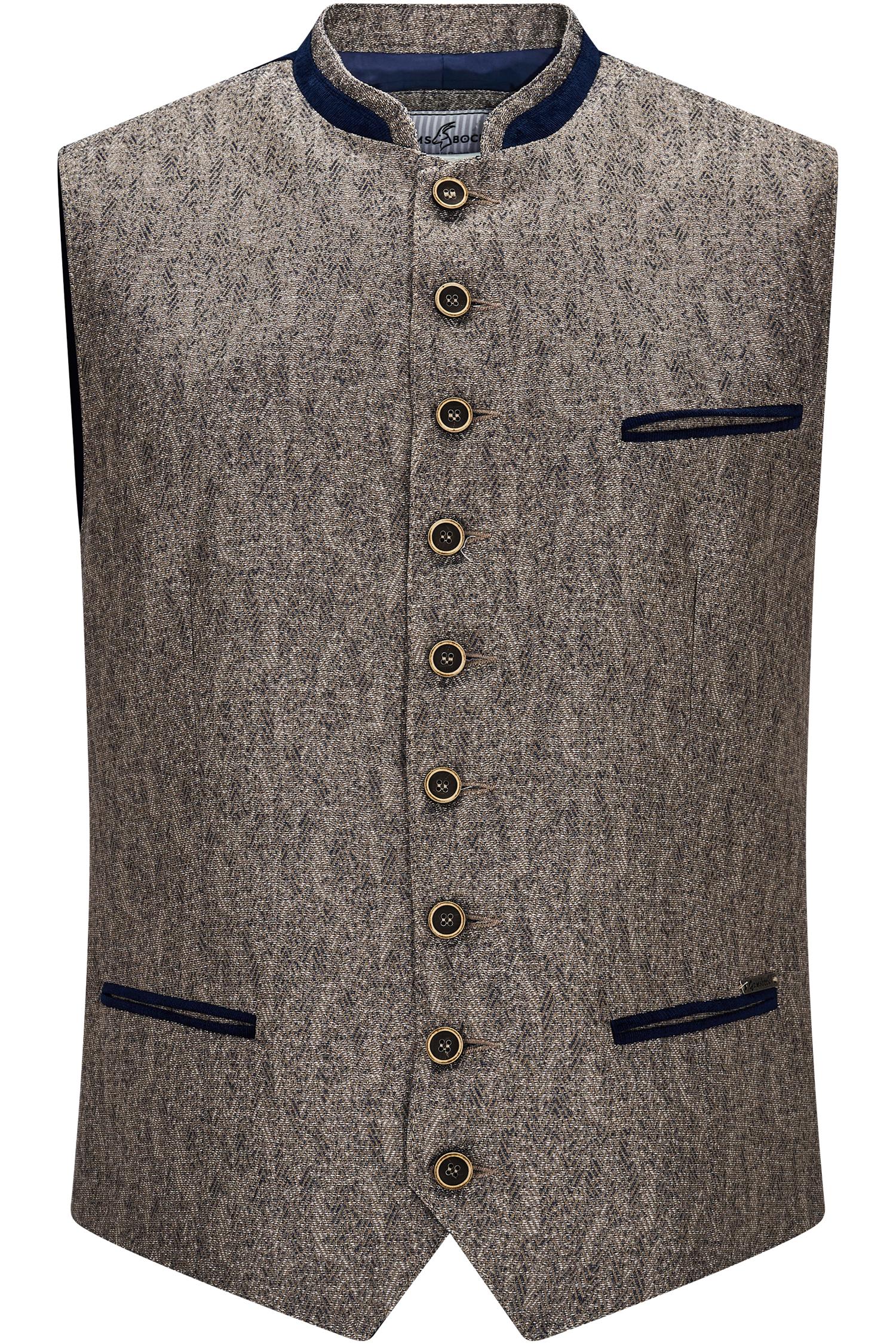 Trachtenweste Hans von Gamsbock in Taupe