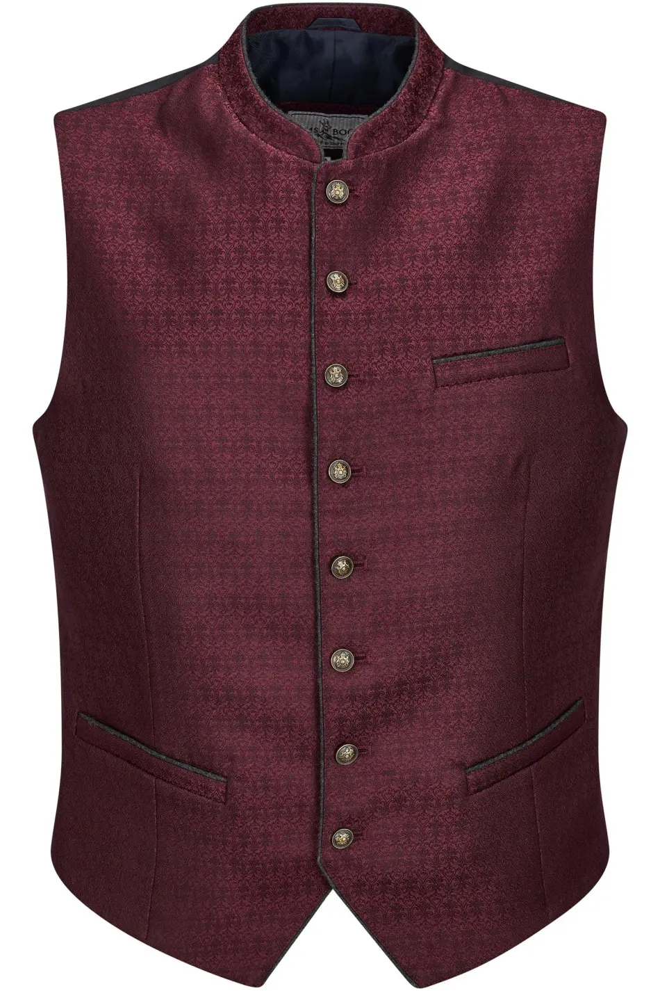 Trachtenweste Alexis von Gamsbock in Bordeaux