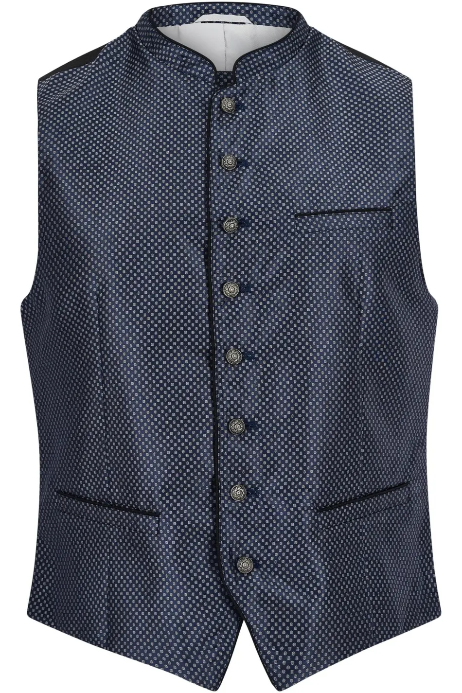 Trachtenweste Toni von Gamsbock in Dunkelblau