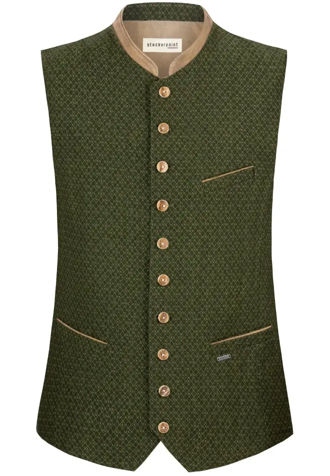 Trachtenweste Dolfo von Gamsbock in Dunkelgrün