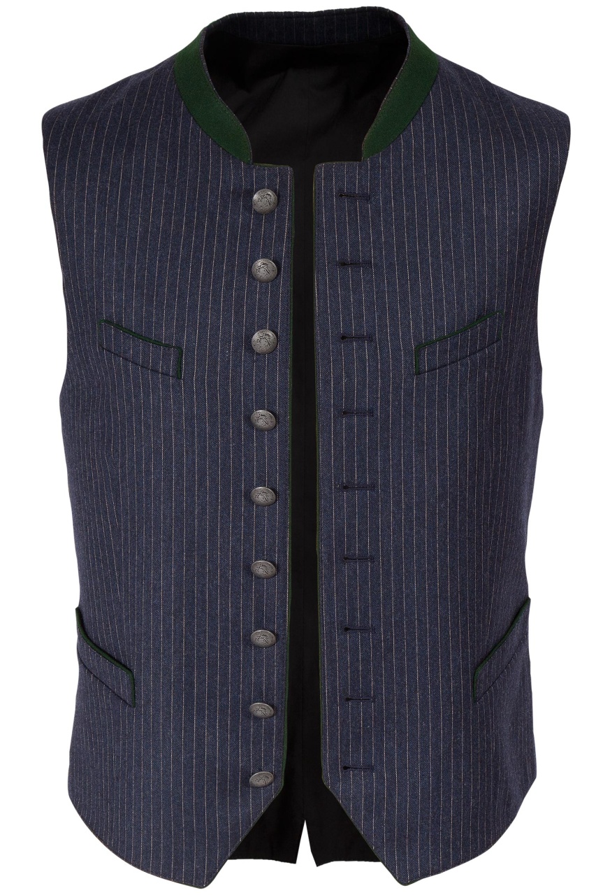 Trachtenweste Ansbach von Gamsbock in Dunkelblau